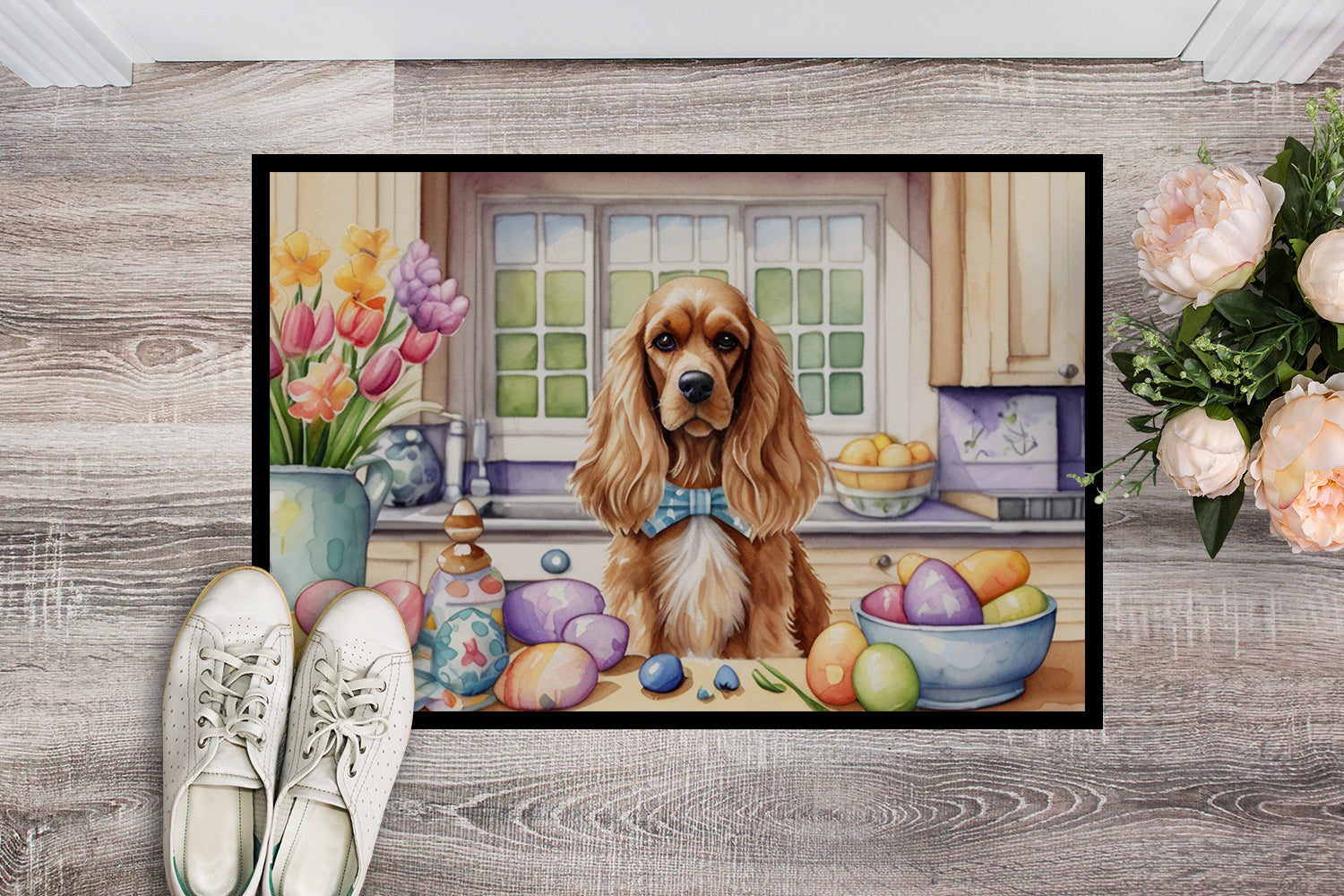 Buy this Decorating Easter Cocker Spaniel Doormat