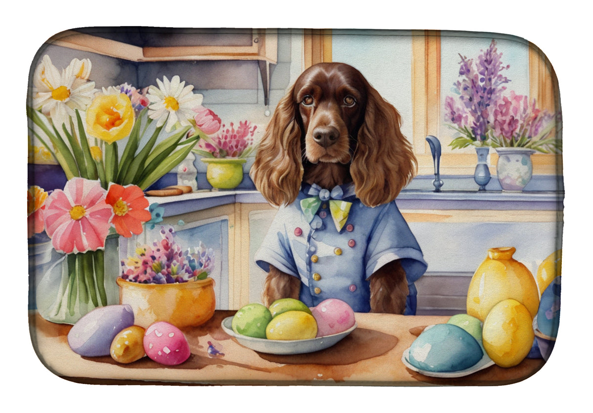 Buy this Decorating Easter English Cocker Spaniel Dish Drying Mat