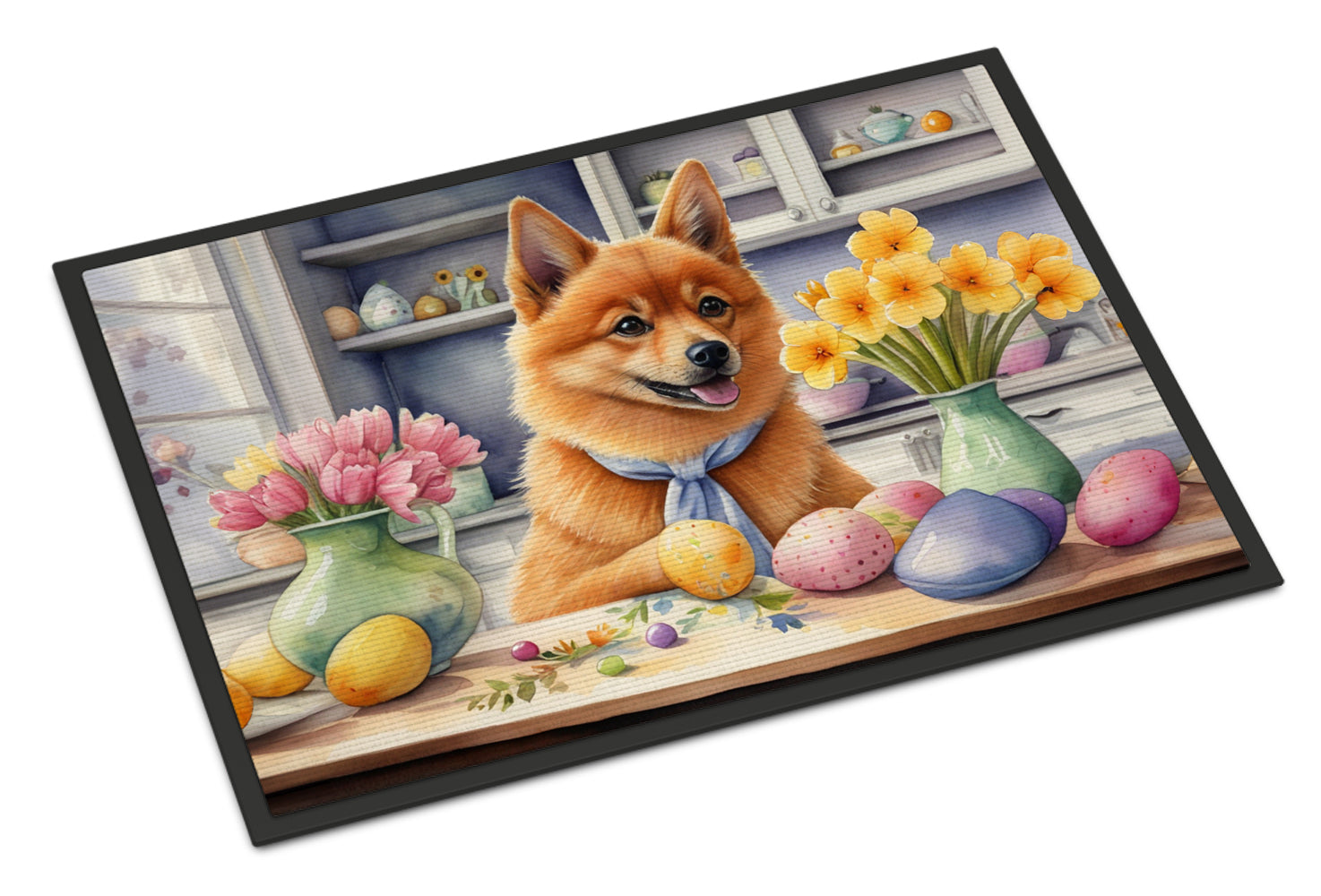 Buy this Decorating Easter Finnish Spitz Doormat