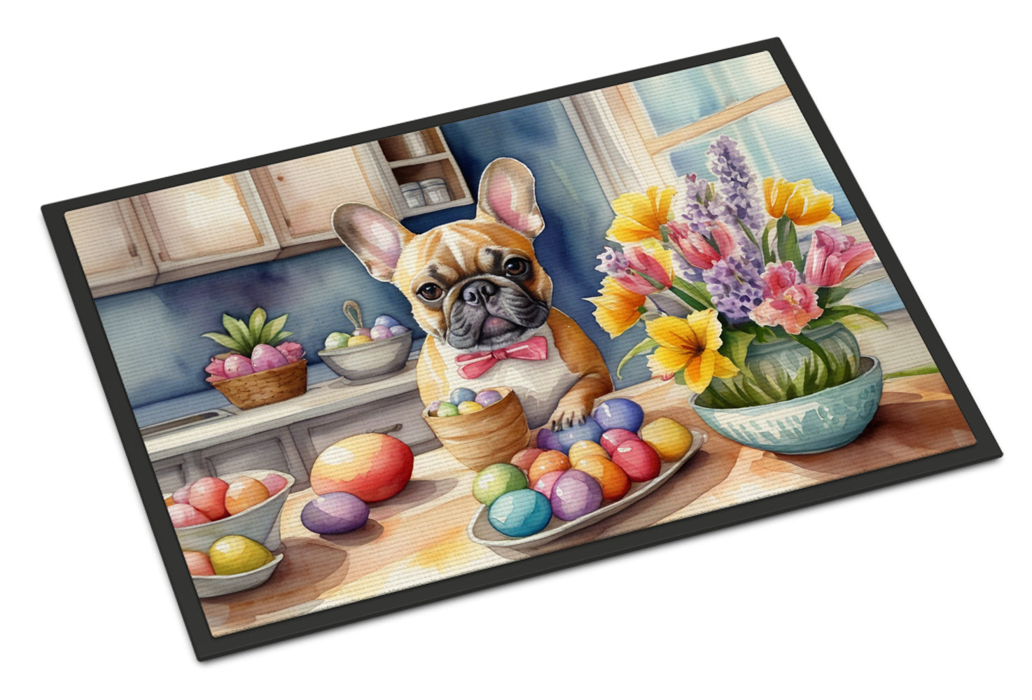 Buy this Decorating Easter French Bulldog Doormat