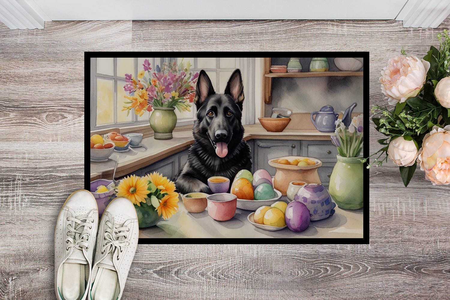 Buy this Decorating Easter German Shepherd Doormat