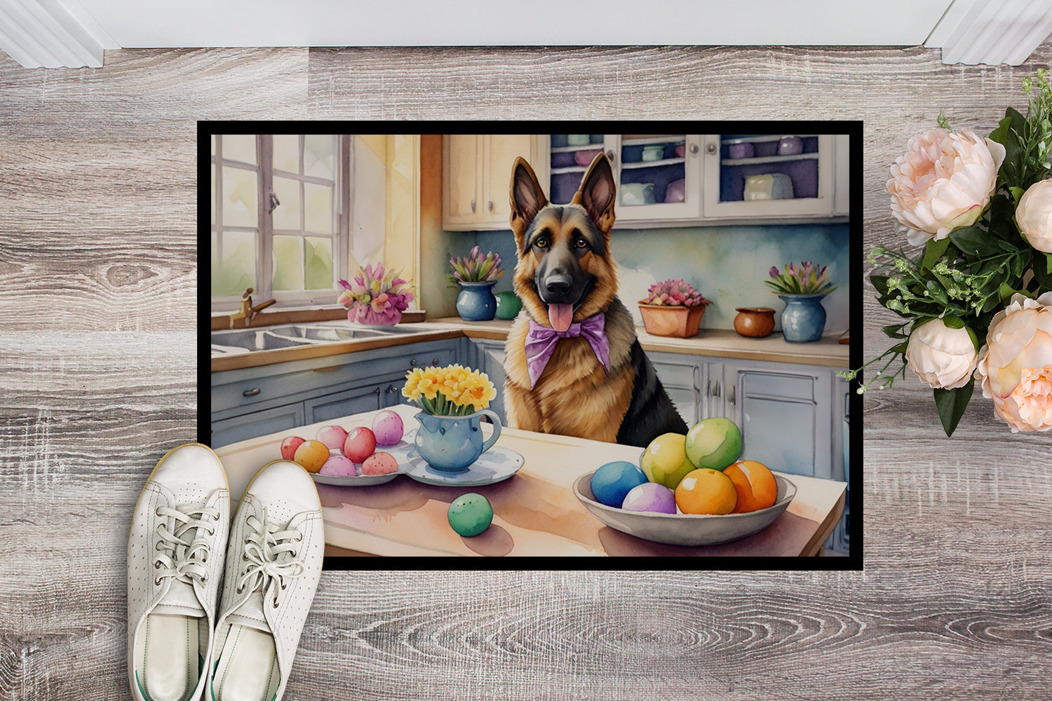 Buy this Decorating Easter German Shepherd Doormat