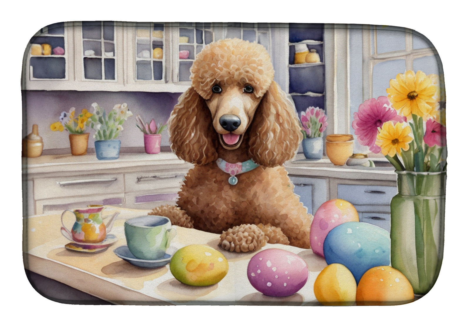 Buy this Decorating Easter Poodle Dish Drying Mat