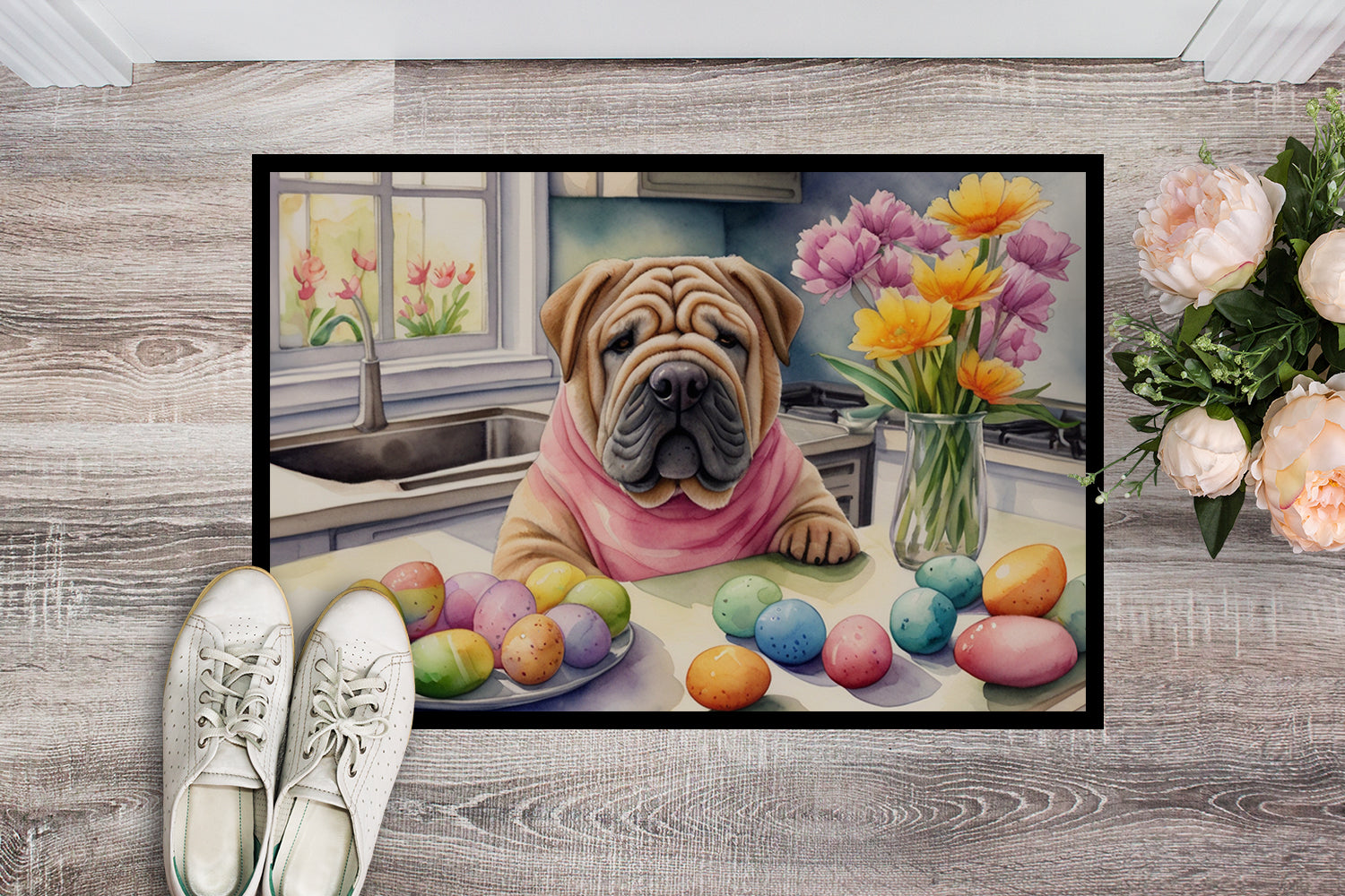 Buy this Decorating Easter Shar Pei Doormat