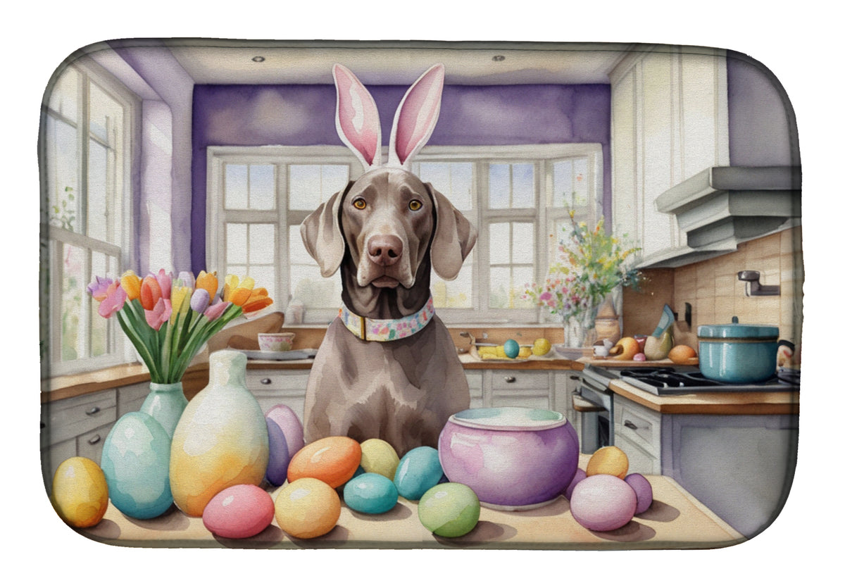 Buy this Decorating Easter Weimaraner Dish Drying Mat