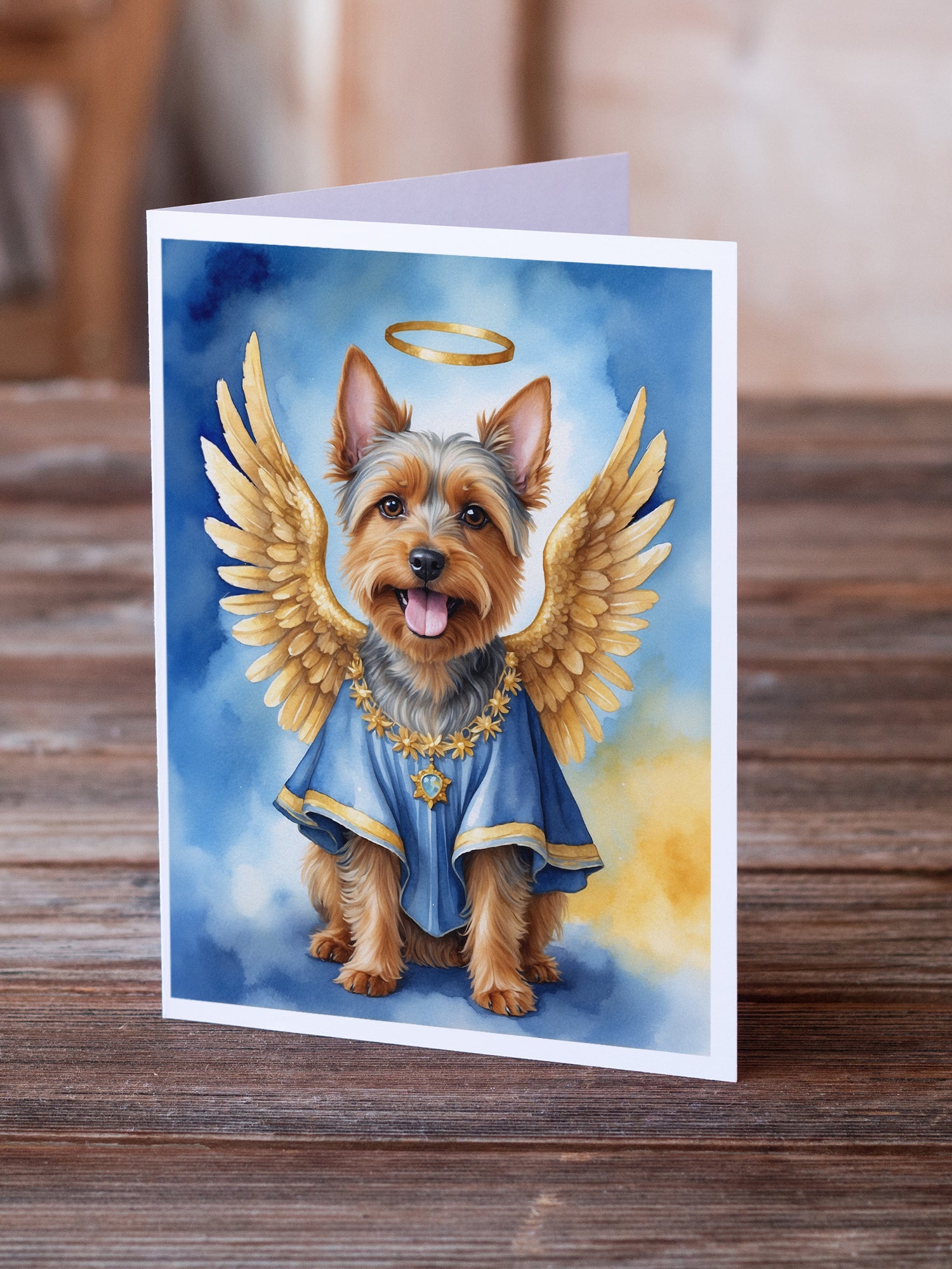 Australian Terrier My Angel Greeting Cards Pack of 8