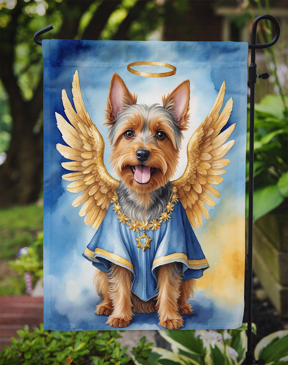 Australian Terrier My Angel Garden Flag