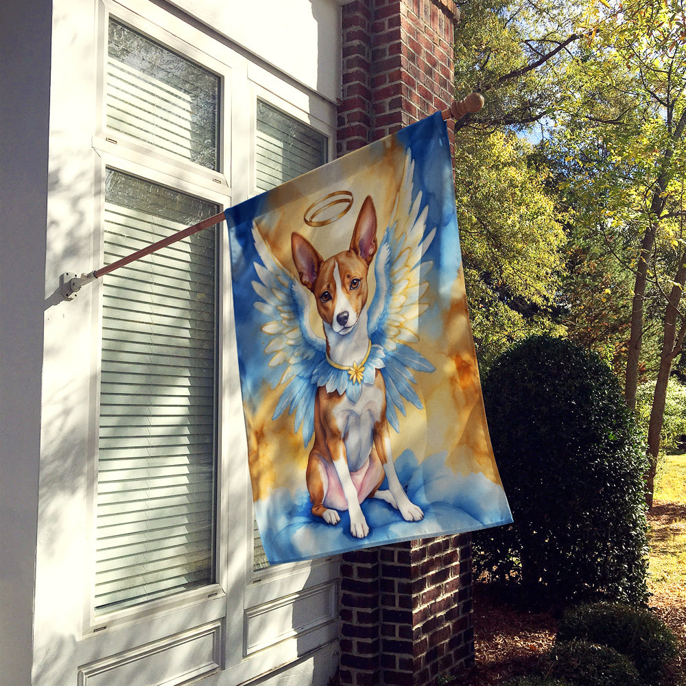 Basenji My Angel House Flag