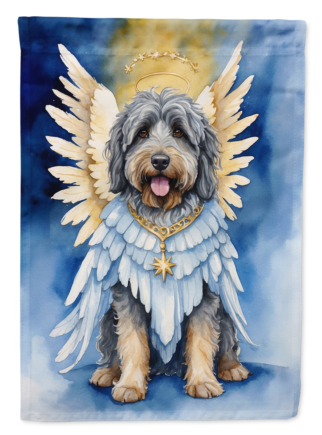 Buy this Bergamasco Sheepdog My Angel House Flag