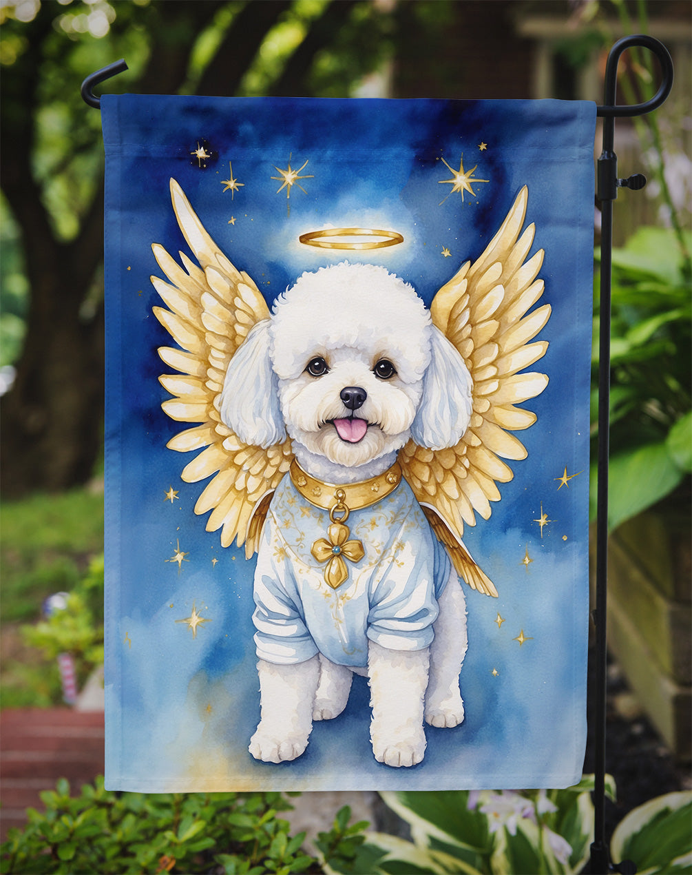 Bichon Frise My Angel Garden Flag