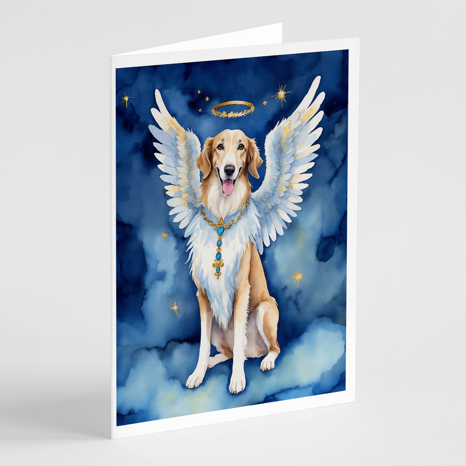 Buy this Borzoi My Angel Greeting Cards Pack of 8