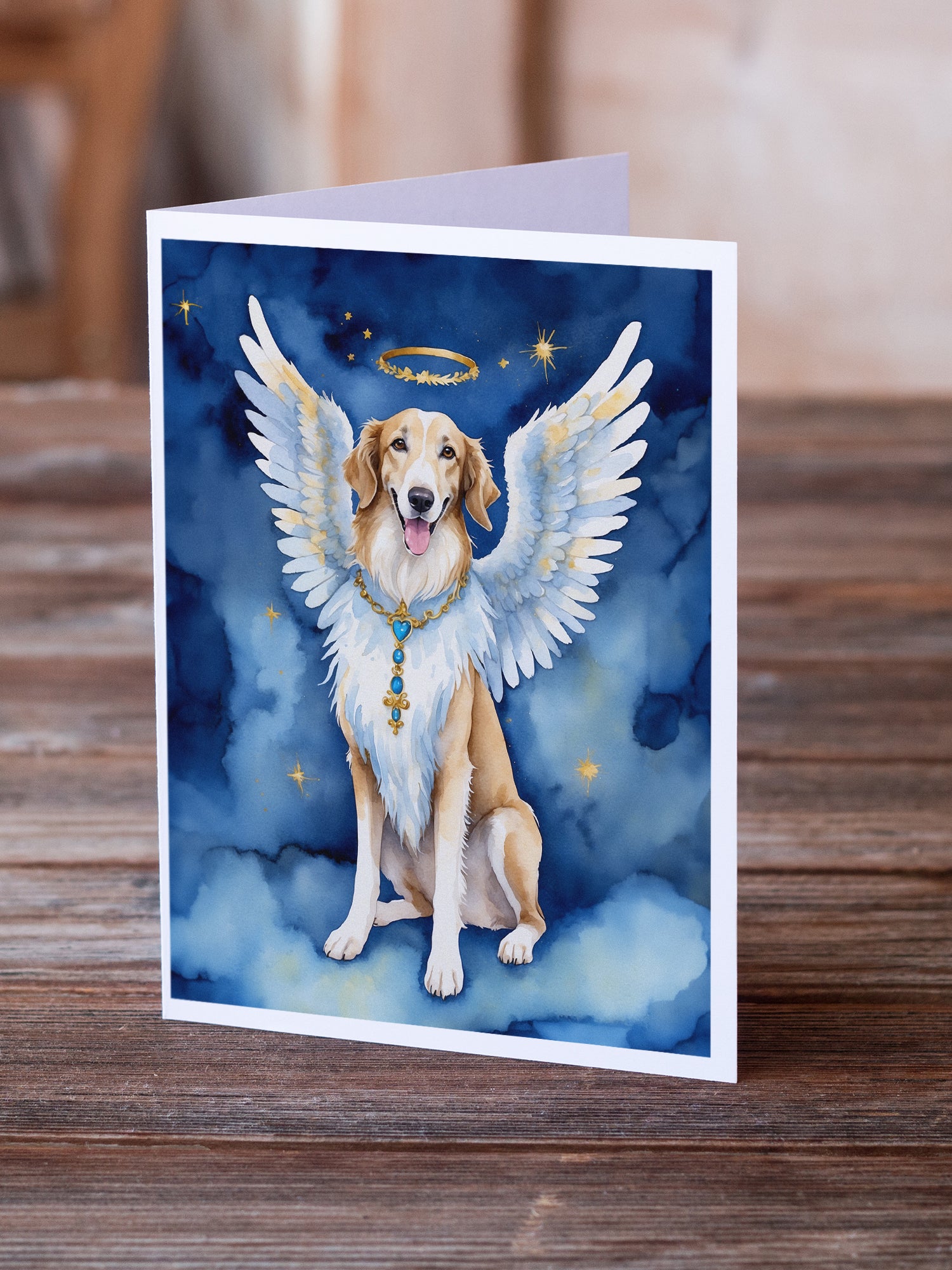 Buy this Borzoi My Angel Greeting Cards Pack of 8