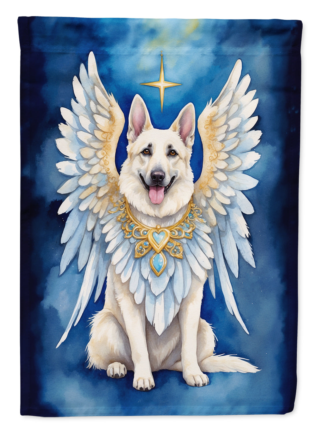 Buy this White German Shepherd My Angel House Flag