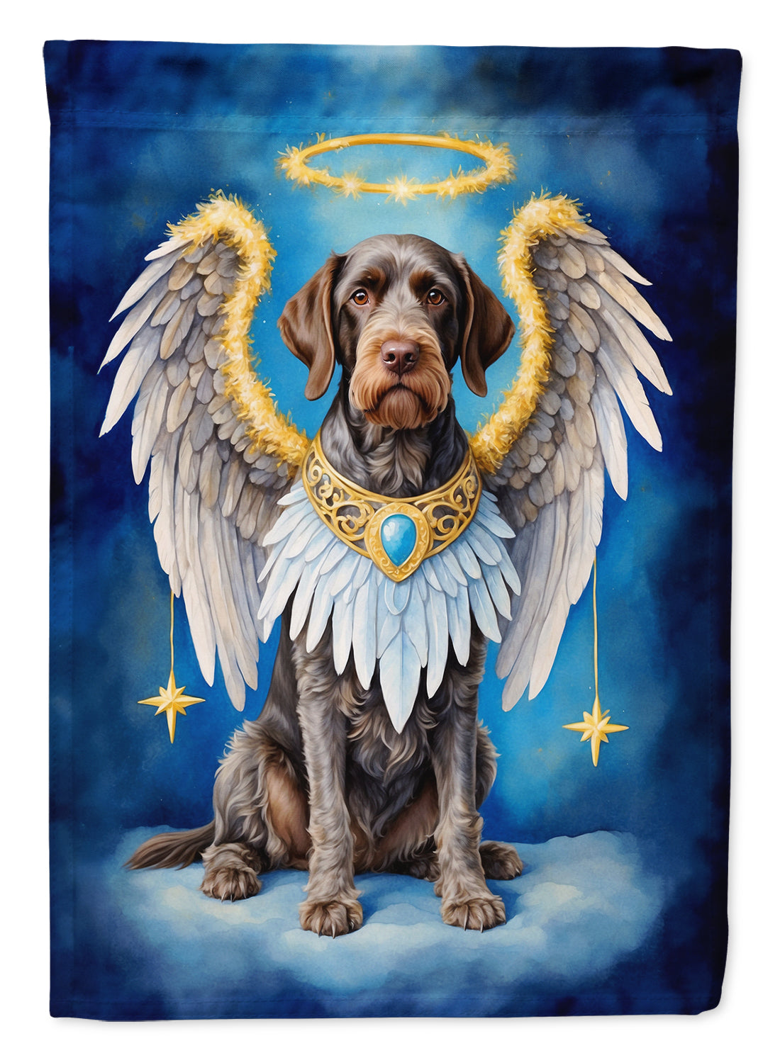 Buy this German Wirehaired Pointer My Angel House Flag