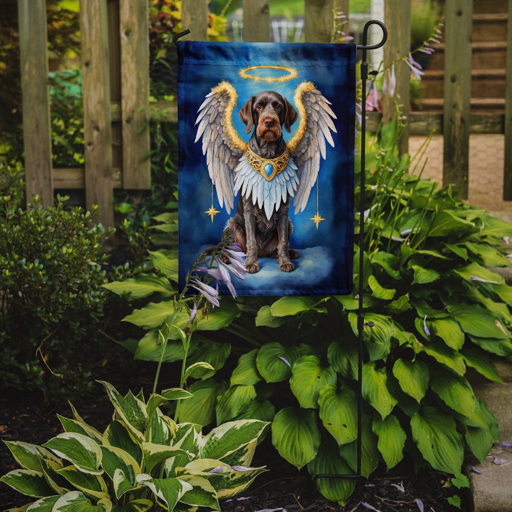 German Wirehaired Pointer My Angel Garden Flag