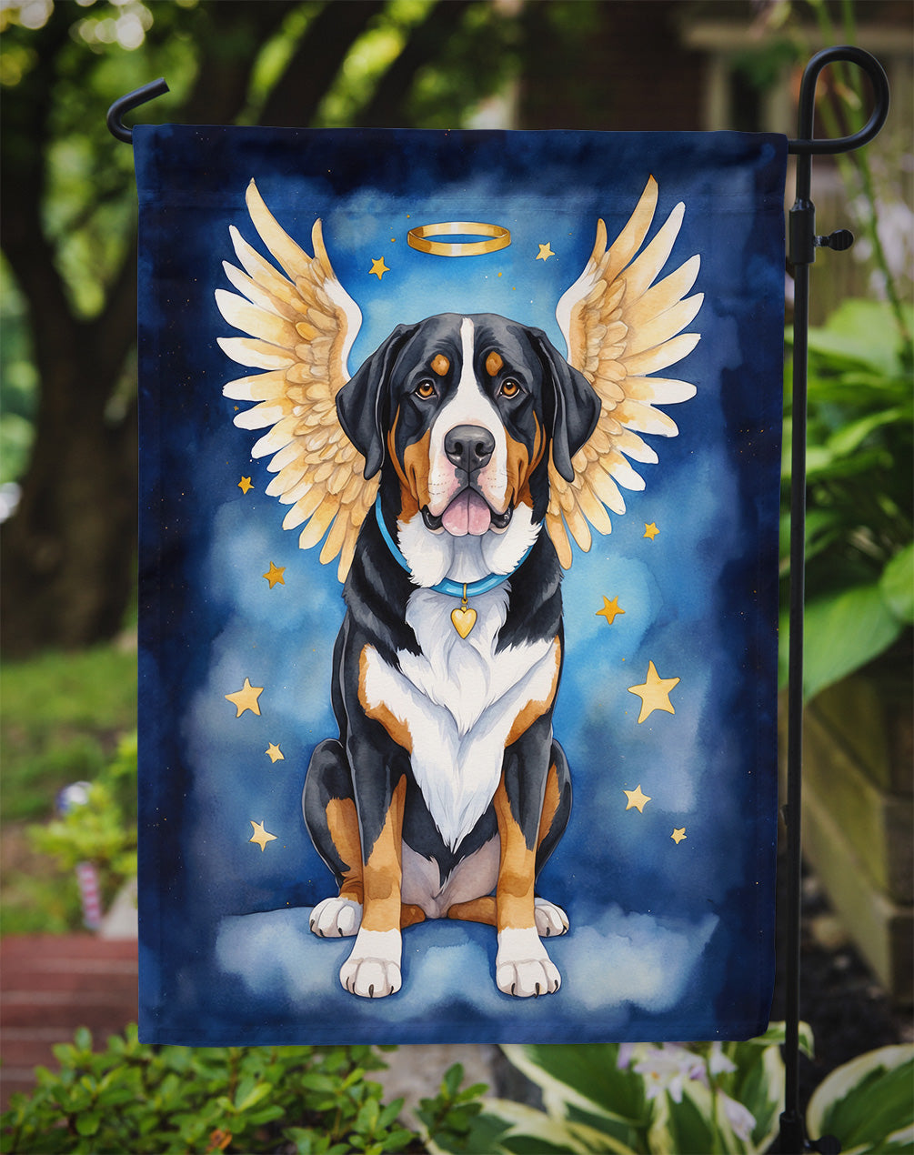 Greater Swiss Mountain Dog My Angel Garden Flag