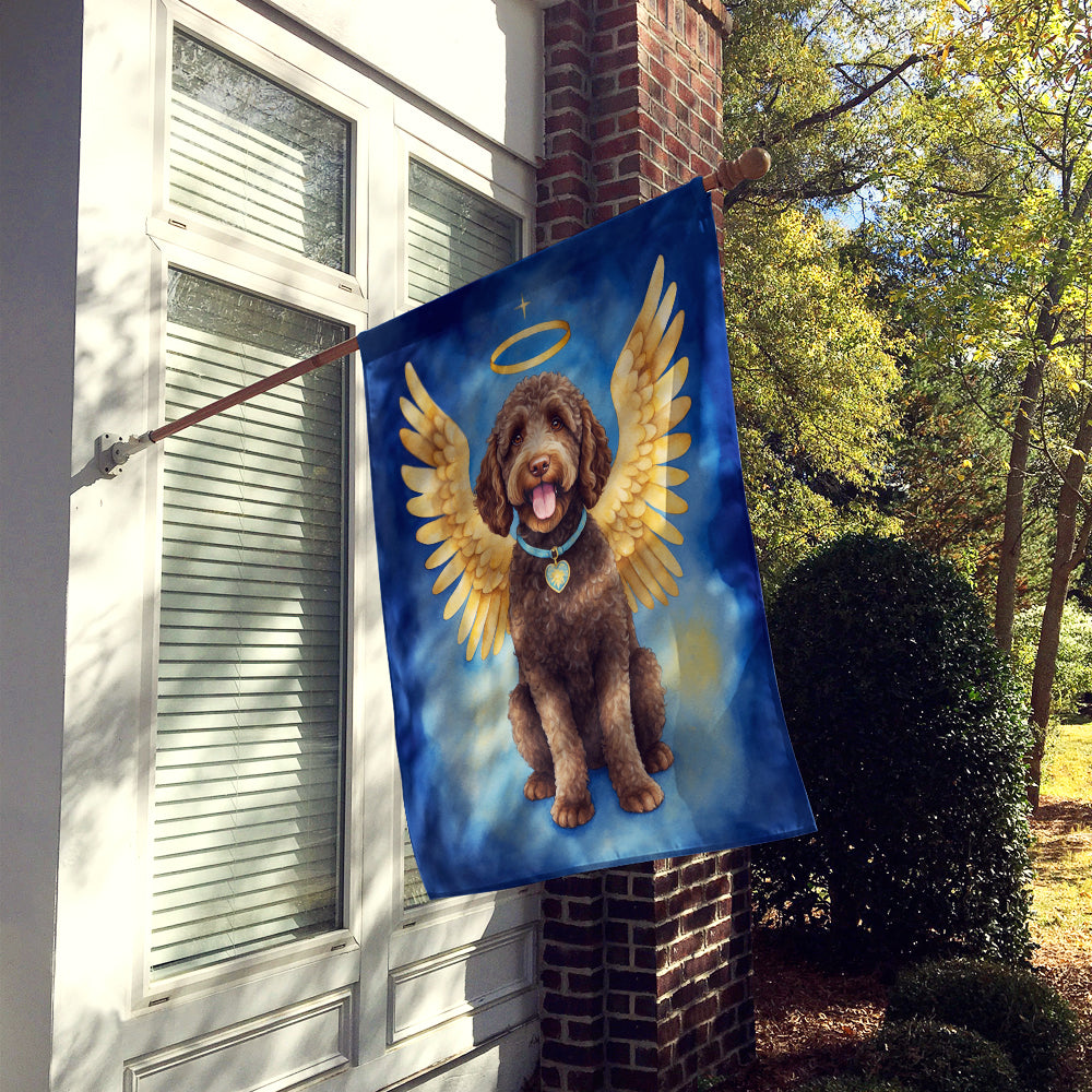 Labradoodle My Angel House Flag