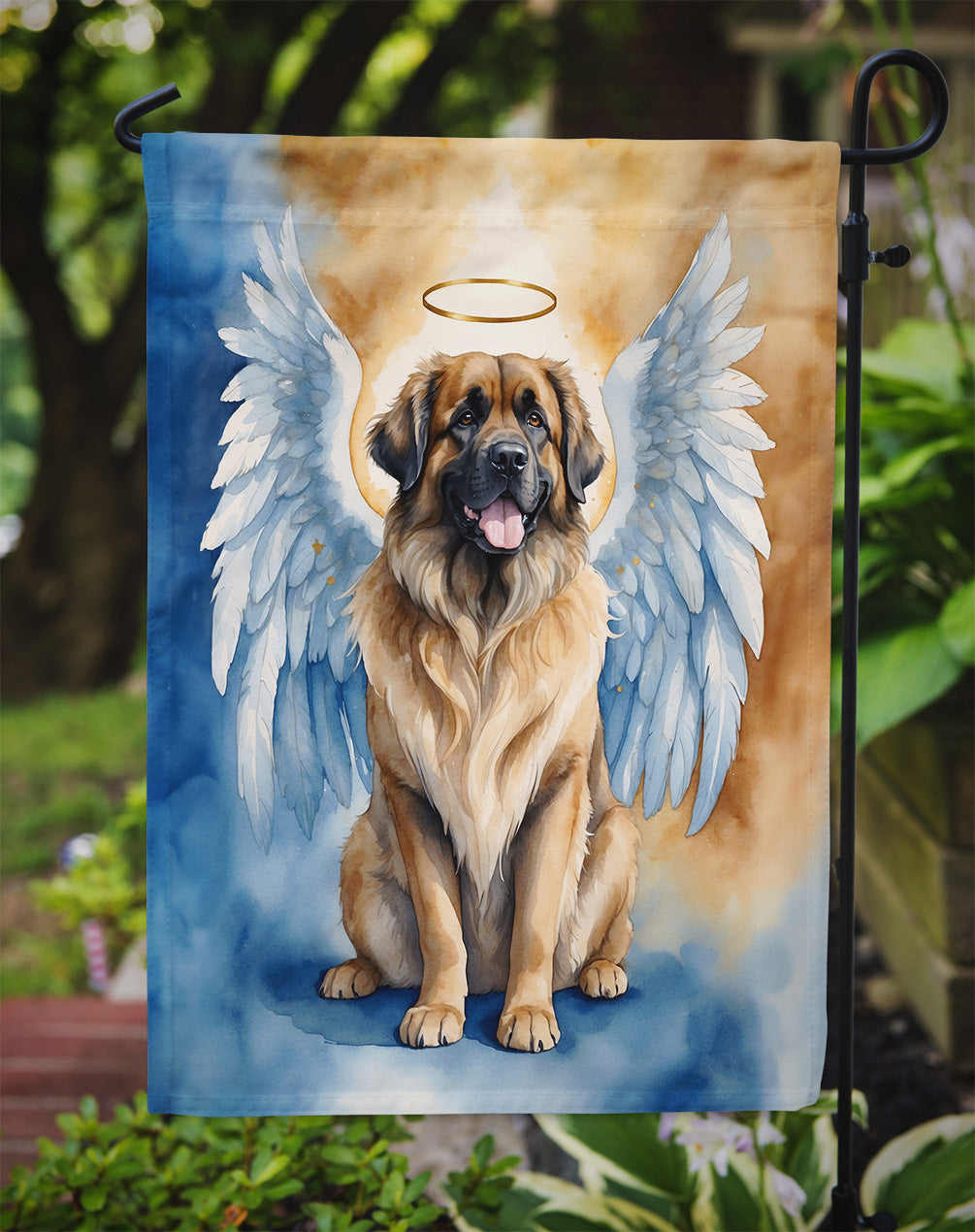 Leonberger My Angel Garden Flag