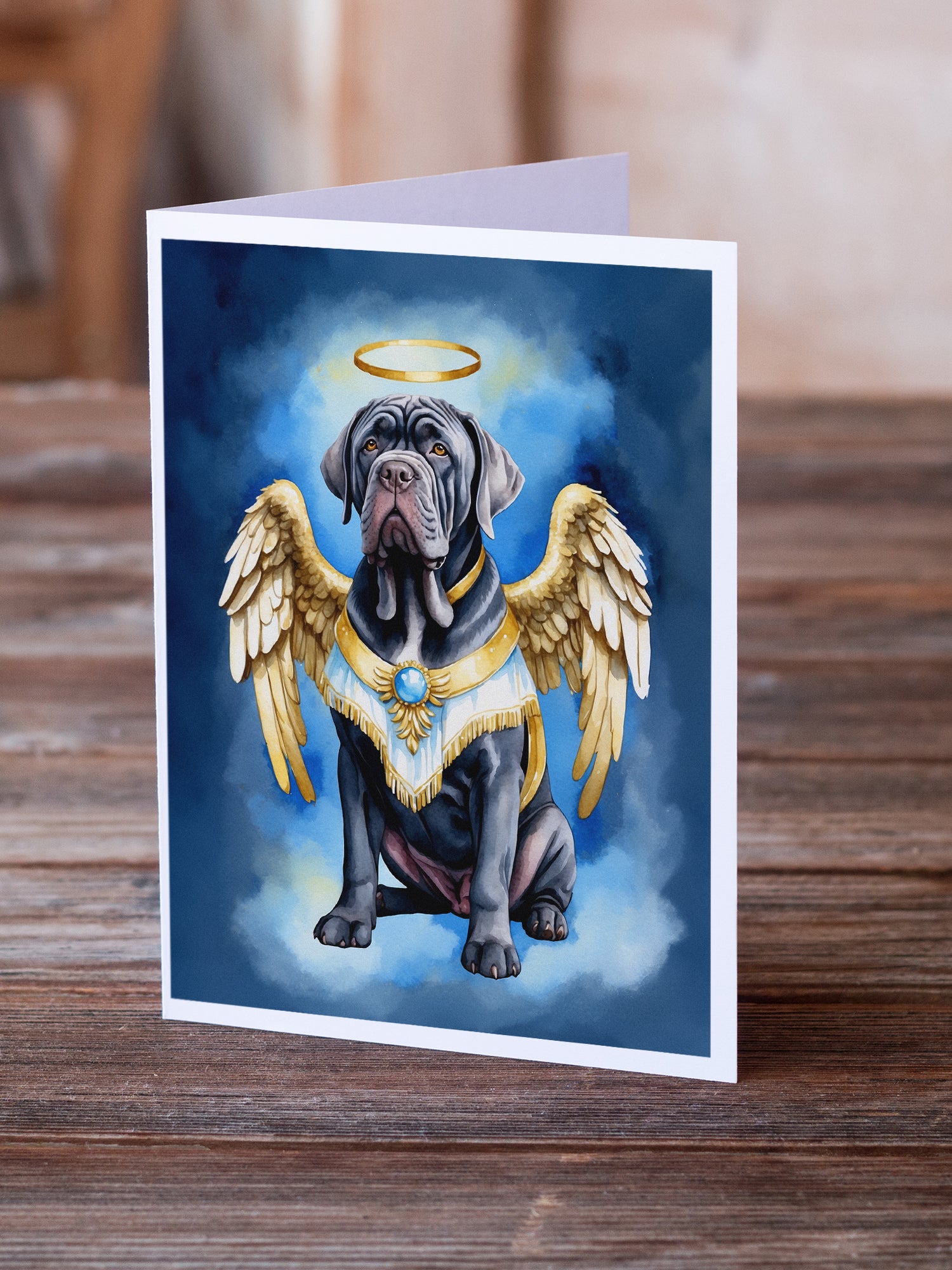 Neapolitan Mastiff My Angel Greeting Cards Pack of 8