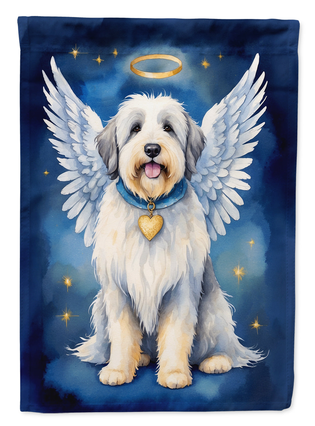 Buy this Old English Sheepdog My Angel Garden Flag