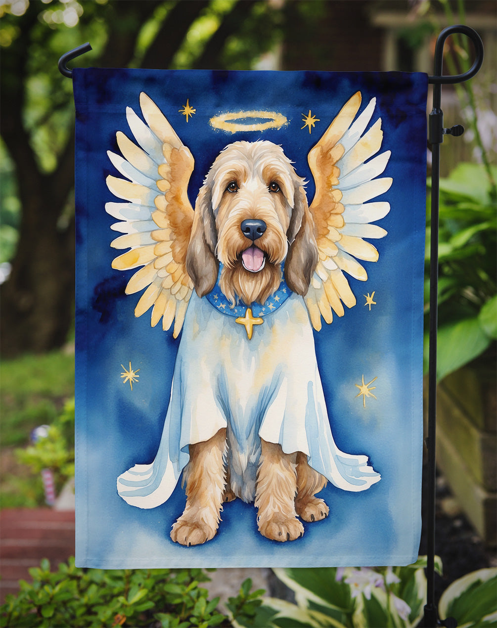 Otterhound My Angel Garden Flag