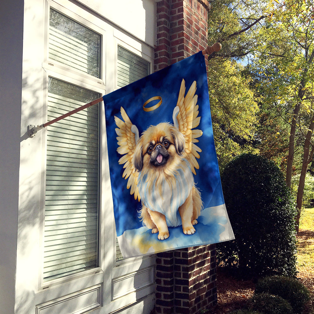 Pekingese My Angel House Flag