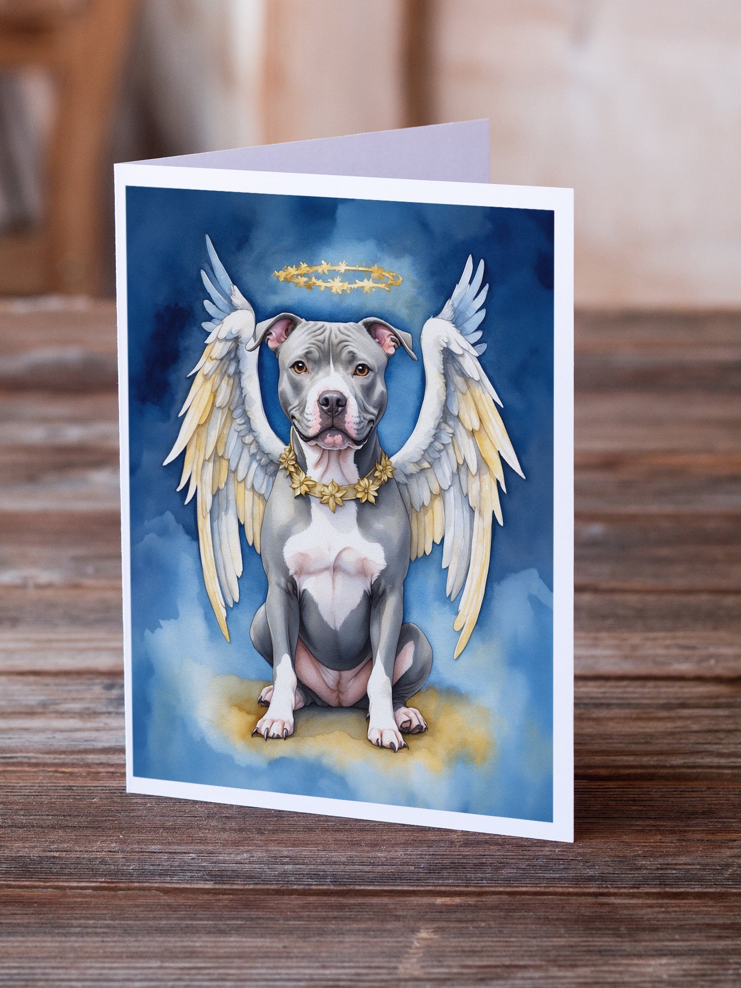 Buy this Pit Bull Terrier My Angel Greeting Cards Pack of 8