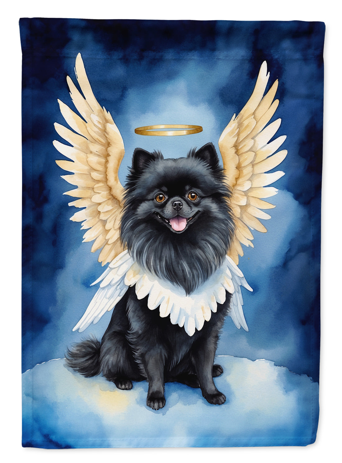 Buy this Black Pomeranian My Angel Garden Flag