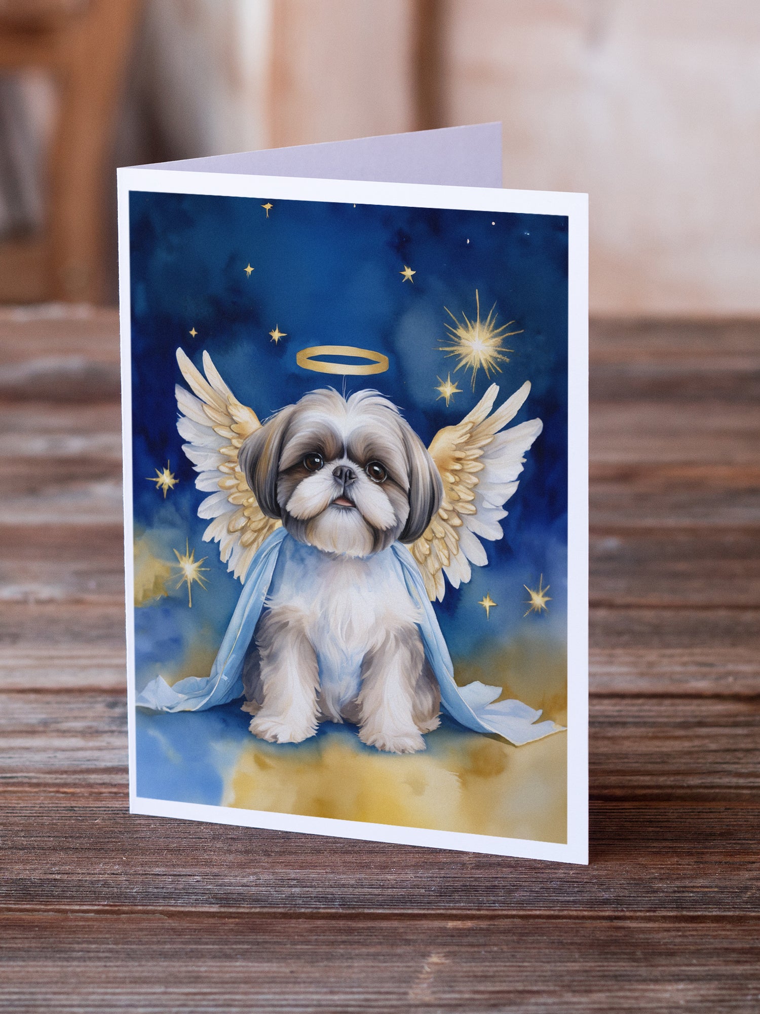 Shih Tzu My Angel Greeting Cards Pack of 8