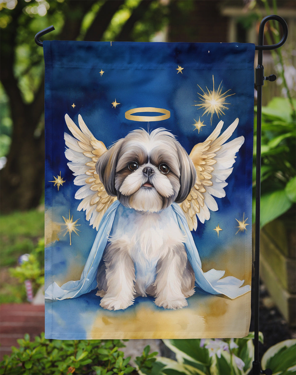 Shih Tzu My Angel Garden Flag