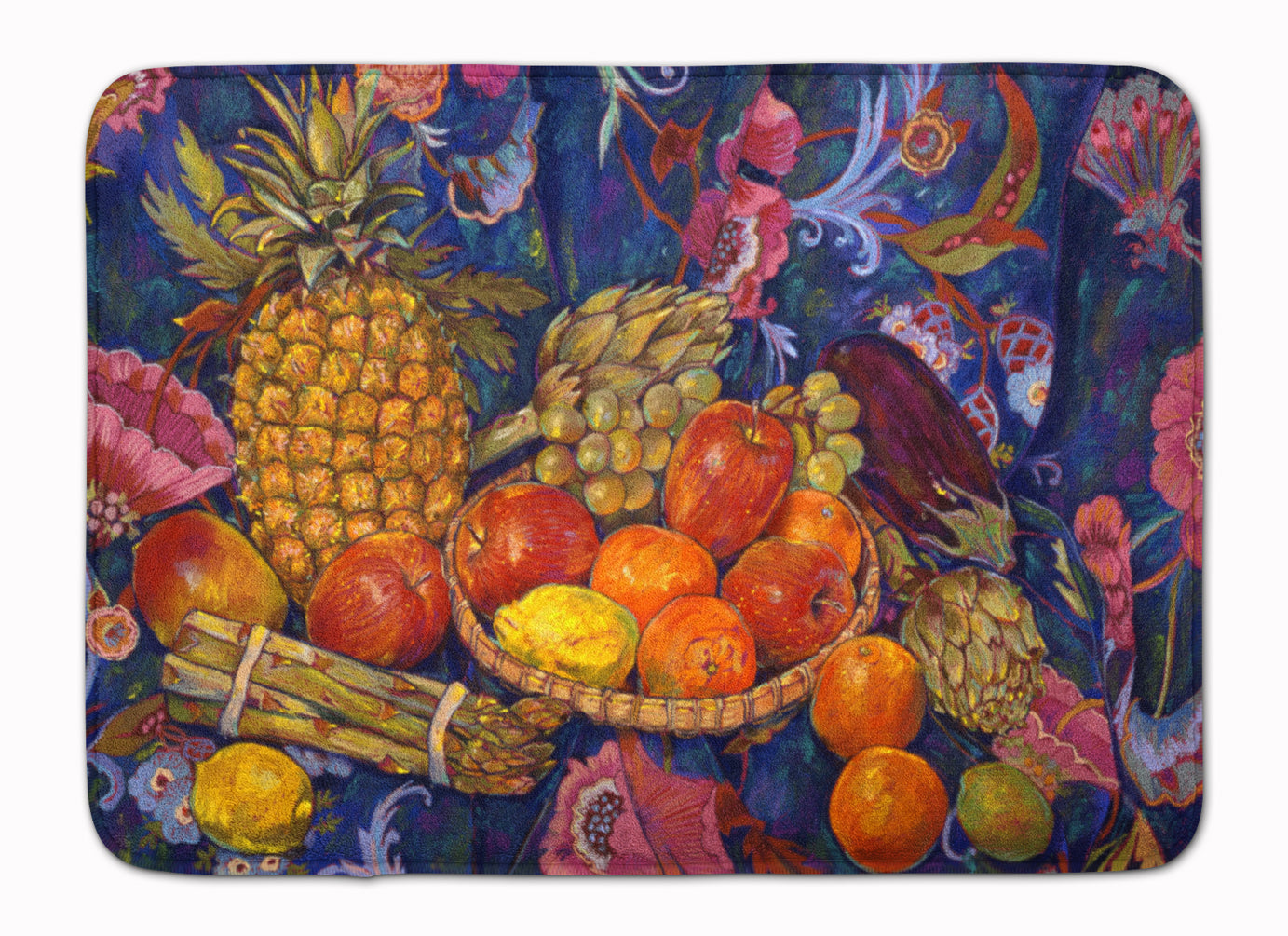 Fruit & Vegetables by Neil Drury Machine Washable Memory Foam Mat DND0018RUG - the-store.com