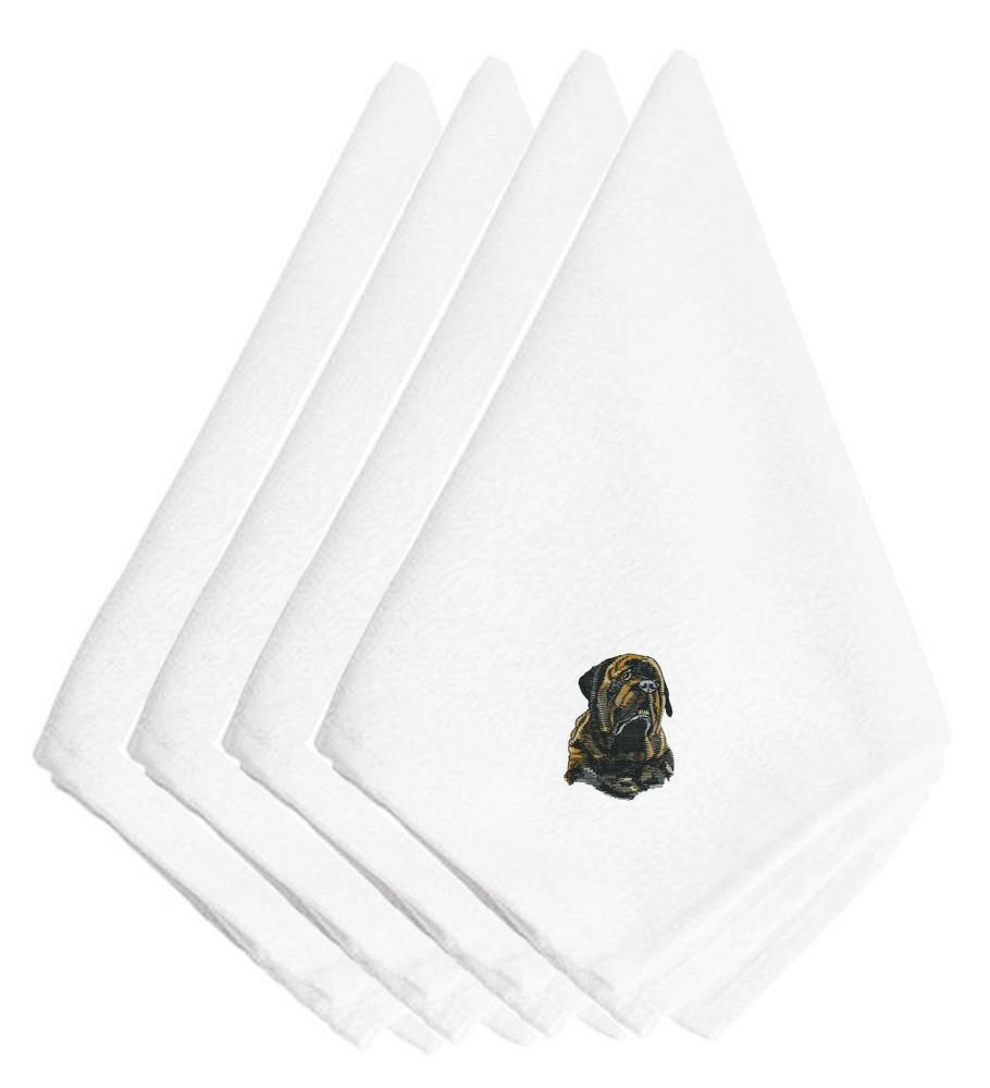 Mastiff Embroidered Napkins Set of 4 EMBT2304NPKE by Caroline's Treasures