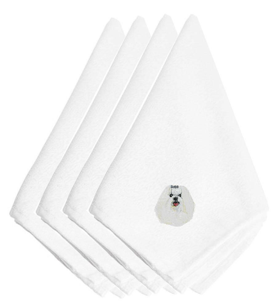 Maltese Embroidered Napkins Set of 4 EMBT2308NPKE by Caroline's Treasures