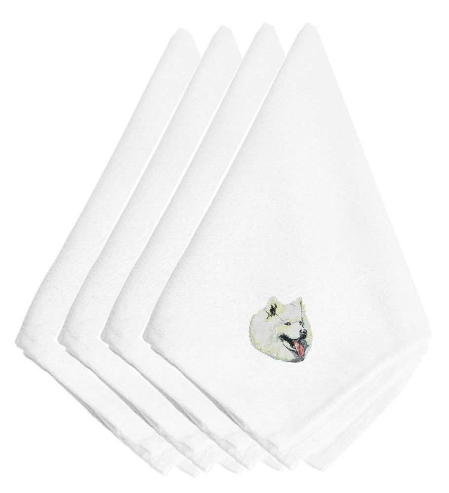 Samoyed Embroidered Napkins Set of 4 EMBT2372NPKE by Caroline's Treasures