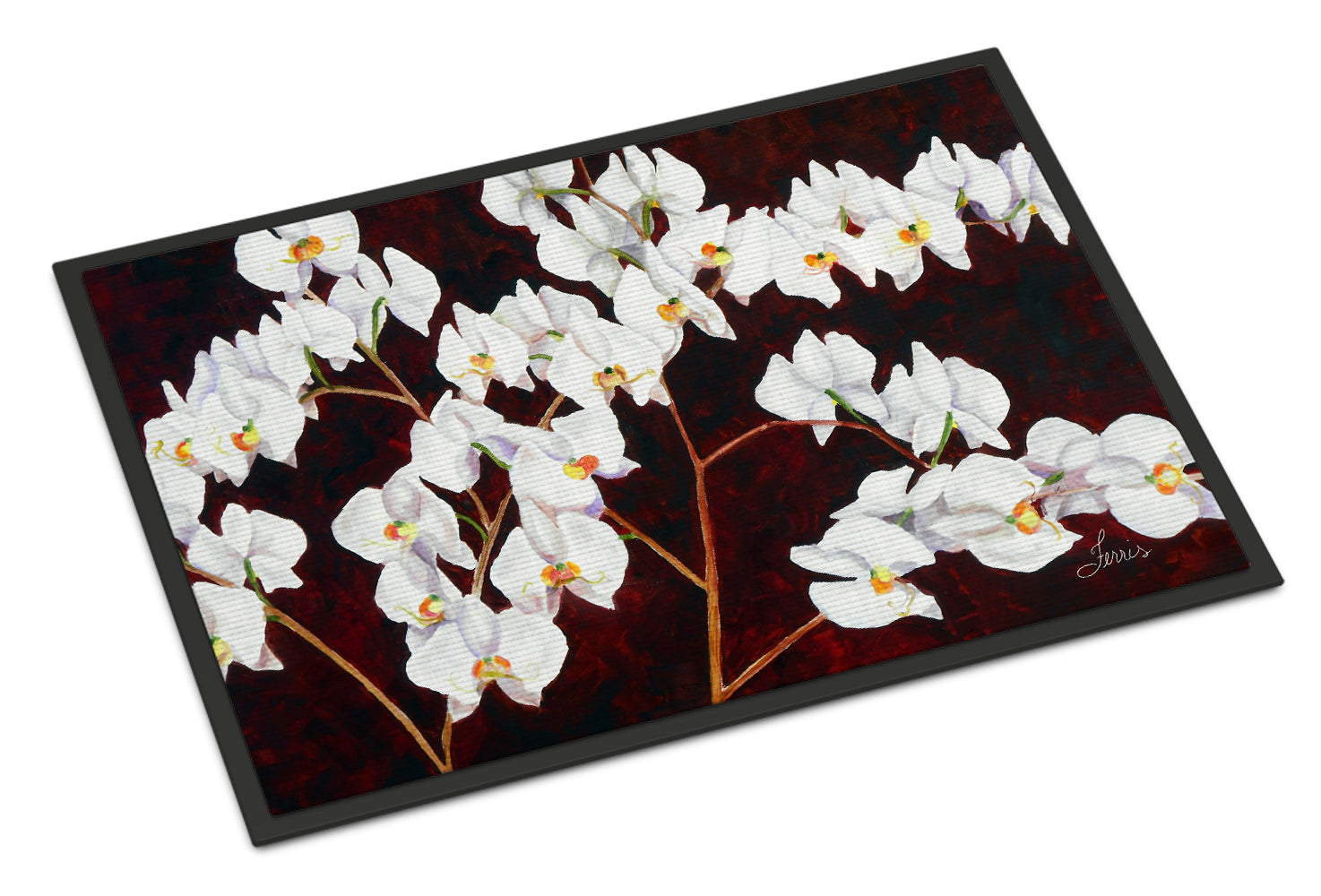 Orchids by Ferris Hotard Indoor or Outdoor Mat 18x27 - the-store.com