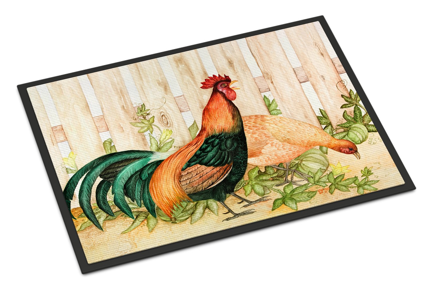 Buy this Chicken and Rooster by Ferris Hotard Indoor or Outdoor Mat 24x36