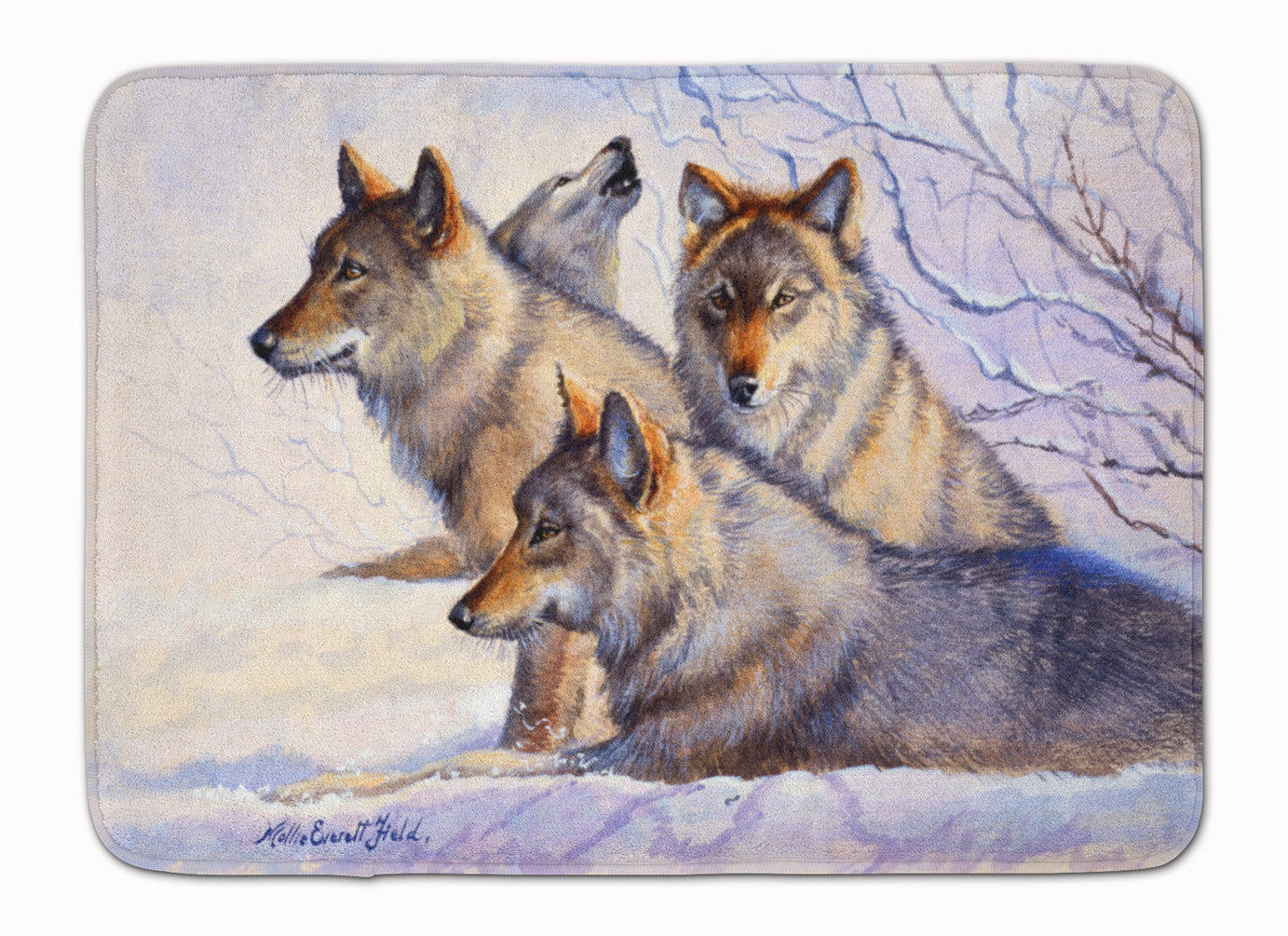 Wolves by Mollie Field Machine Washable Memory Foam Mat FMF0007RUG - the-store.com