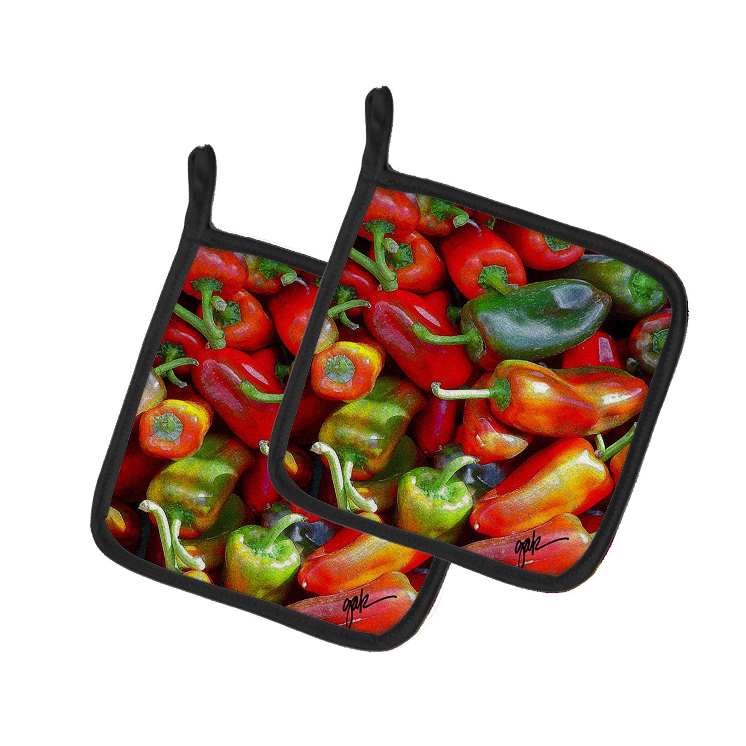 Buy this Chilis by Gary Kwiatek Pair of Pot Holders