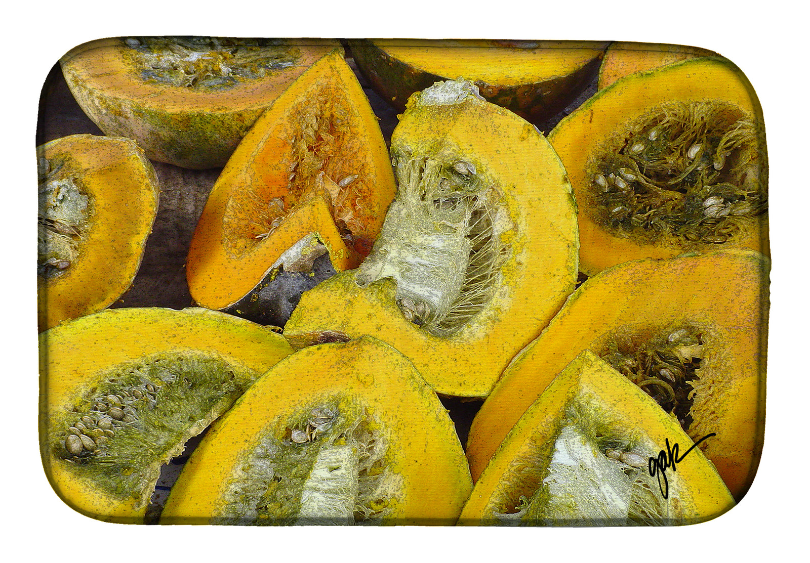 Squash by Gary Kwiatek Dish Drying Mat  the-store.com.