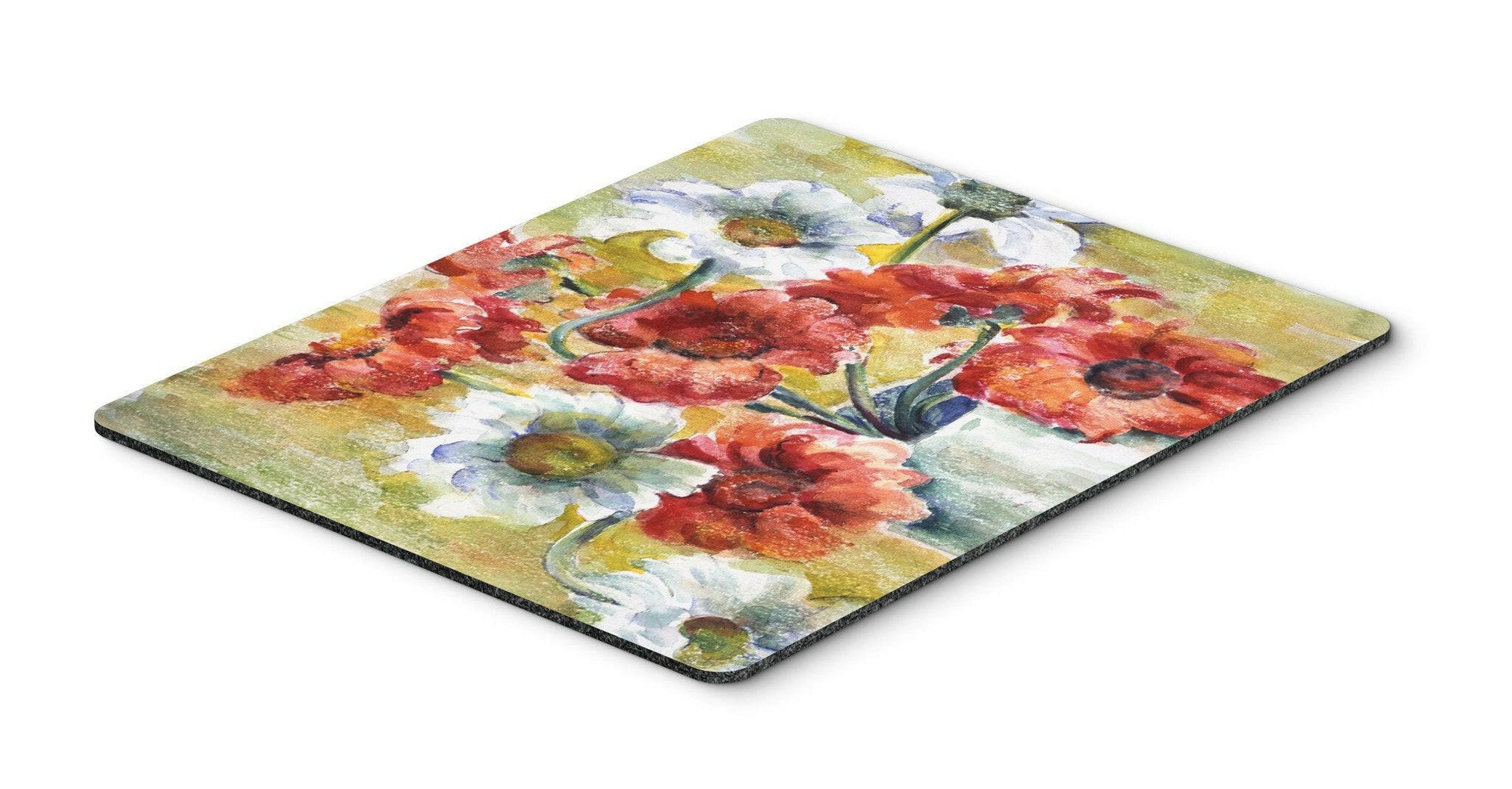 Flowers by Fiona Goldbacher Mouse Pad, Hot Pad or Trivet GFGO0028MP by Caroline's Treasures