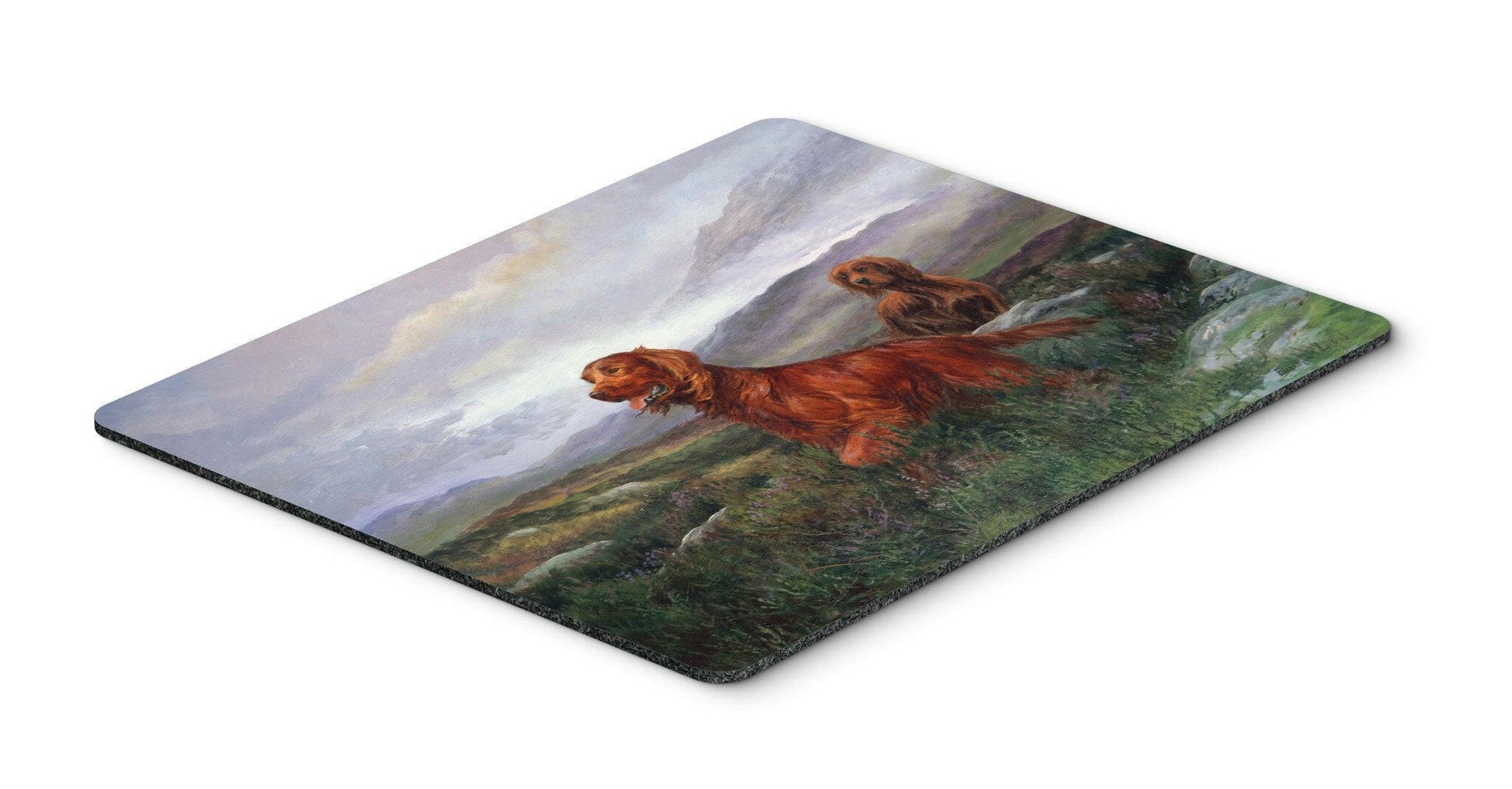 Irish Setters by Elizabeth Halstead Mouse Pad, Hot Pad or Trivet HEH0081MP by Caroline's Treasures