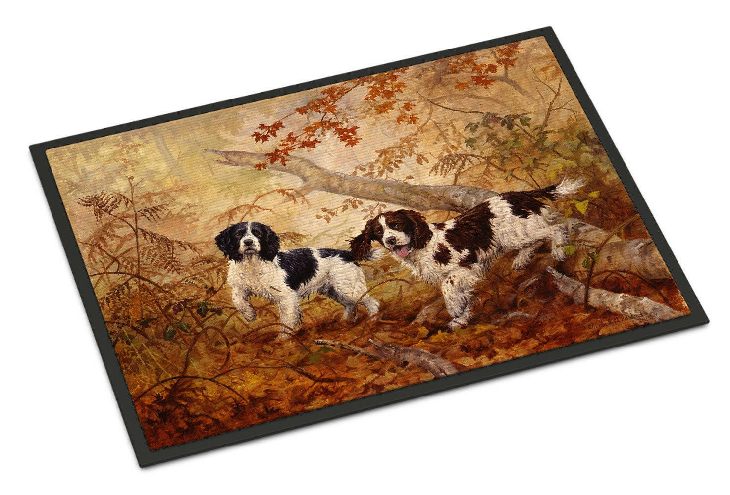 Springer Spaniels by Elizabeth Halstead Indoor or Outdoor Mat 18x27 HEH0139MAT - the-store.com