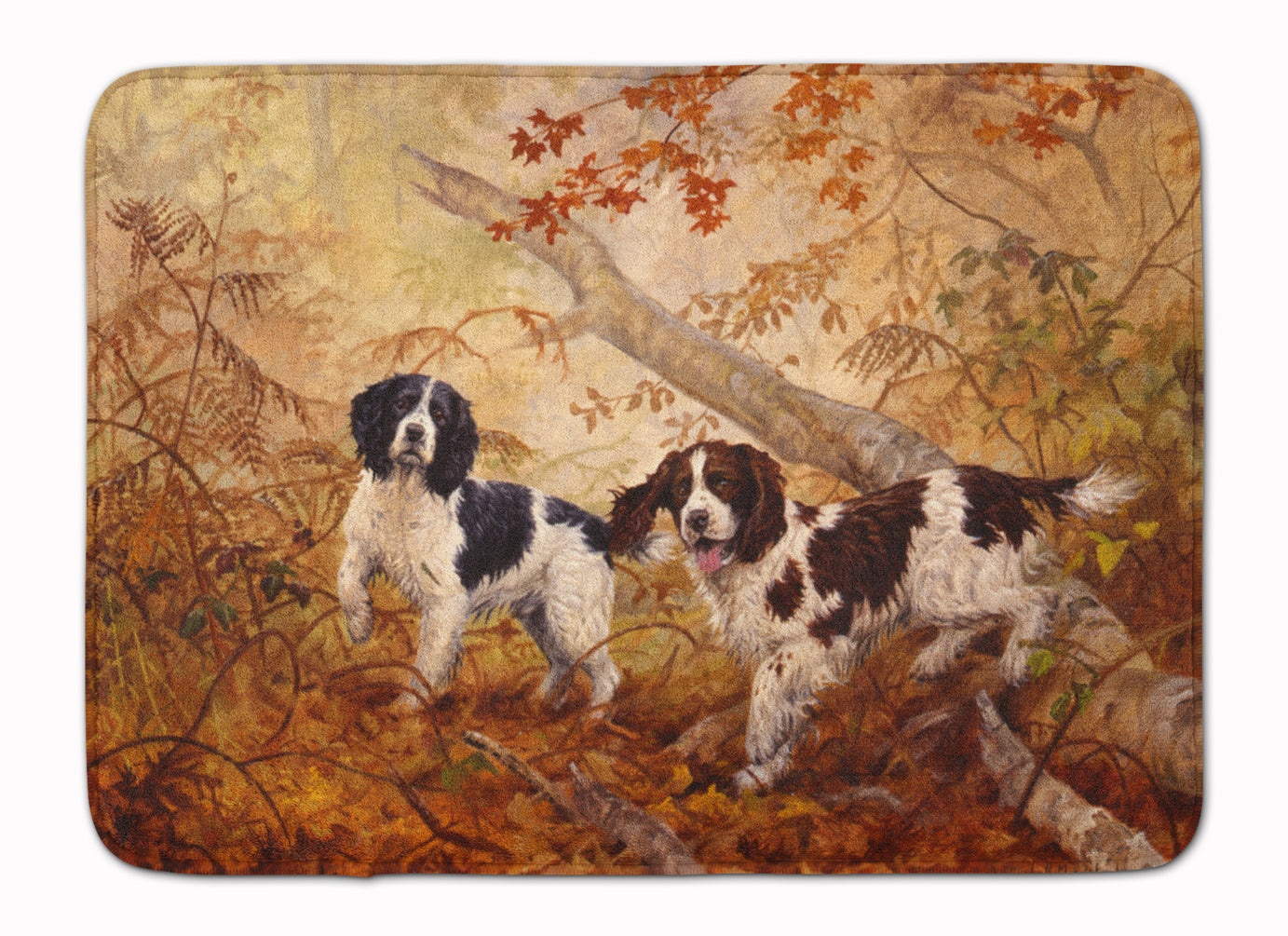 Springer Spaniels by Elizabeth Halstead Machine Washable Memory Foam Mat HEH0139RUG - the-store.com