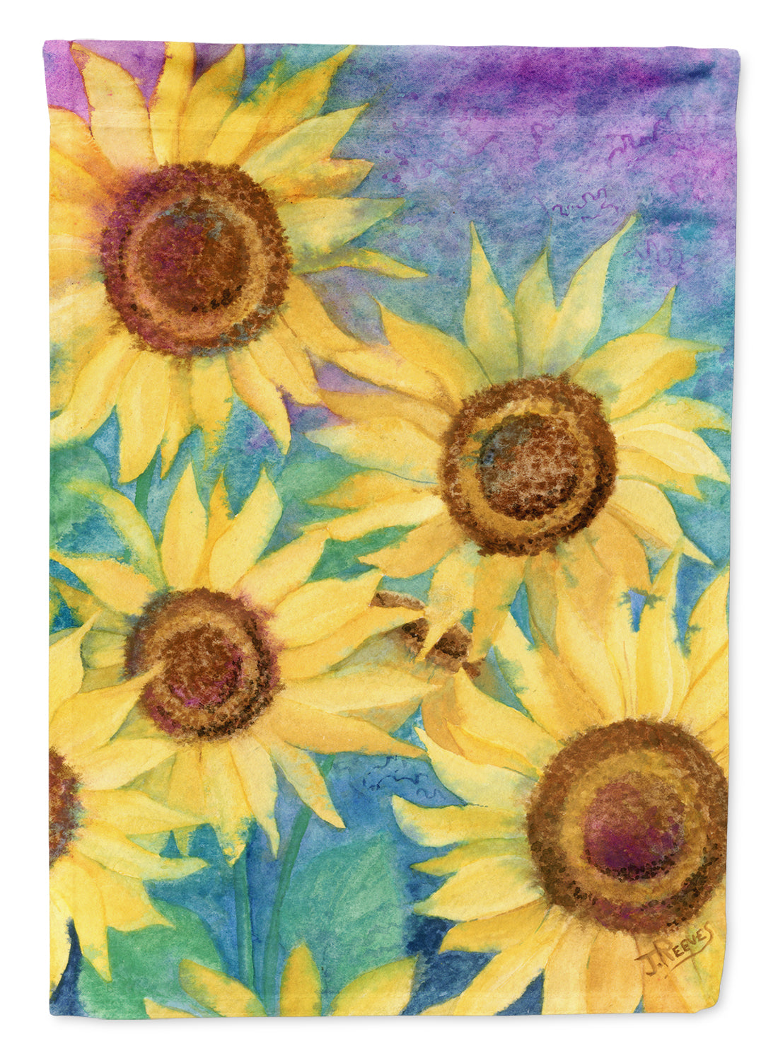 Sunflowers and Purple Flag Garden Size IBD0247GF.