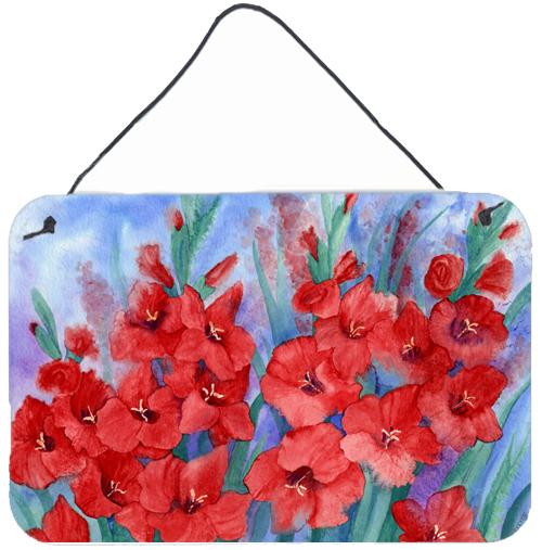 Gladioli Wall or Door Hanging Prints by Caroline's Treasures