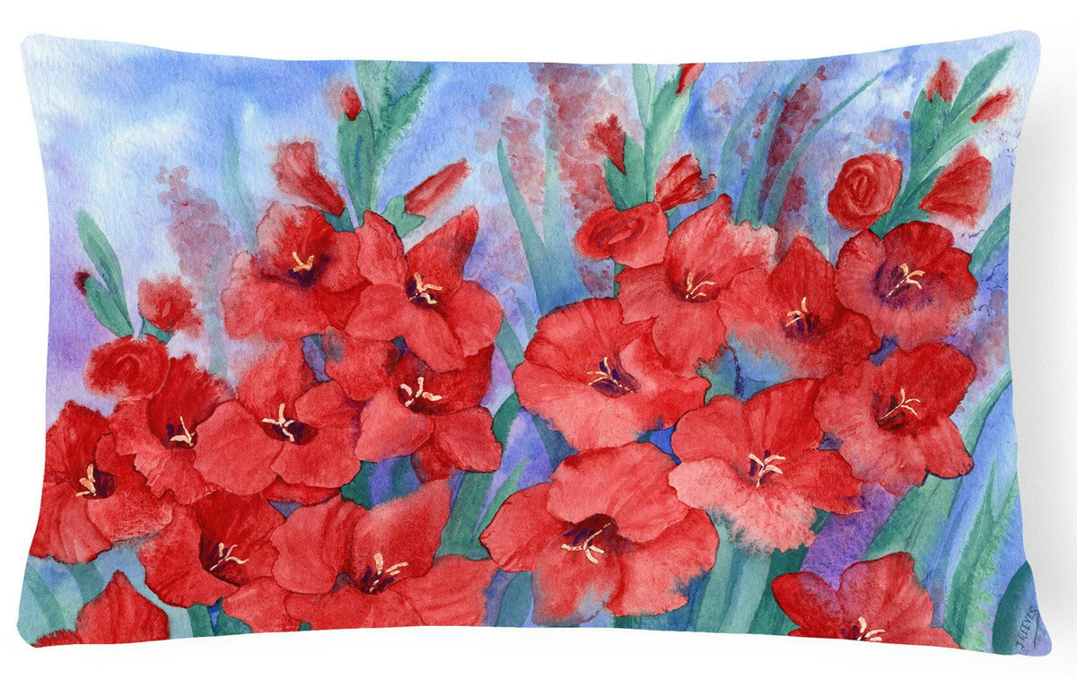 Gladioli Fabric Decorative Pillow IBD0250PW1216 by Caroline&#39;s Treasures