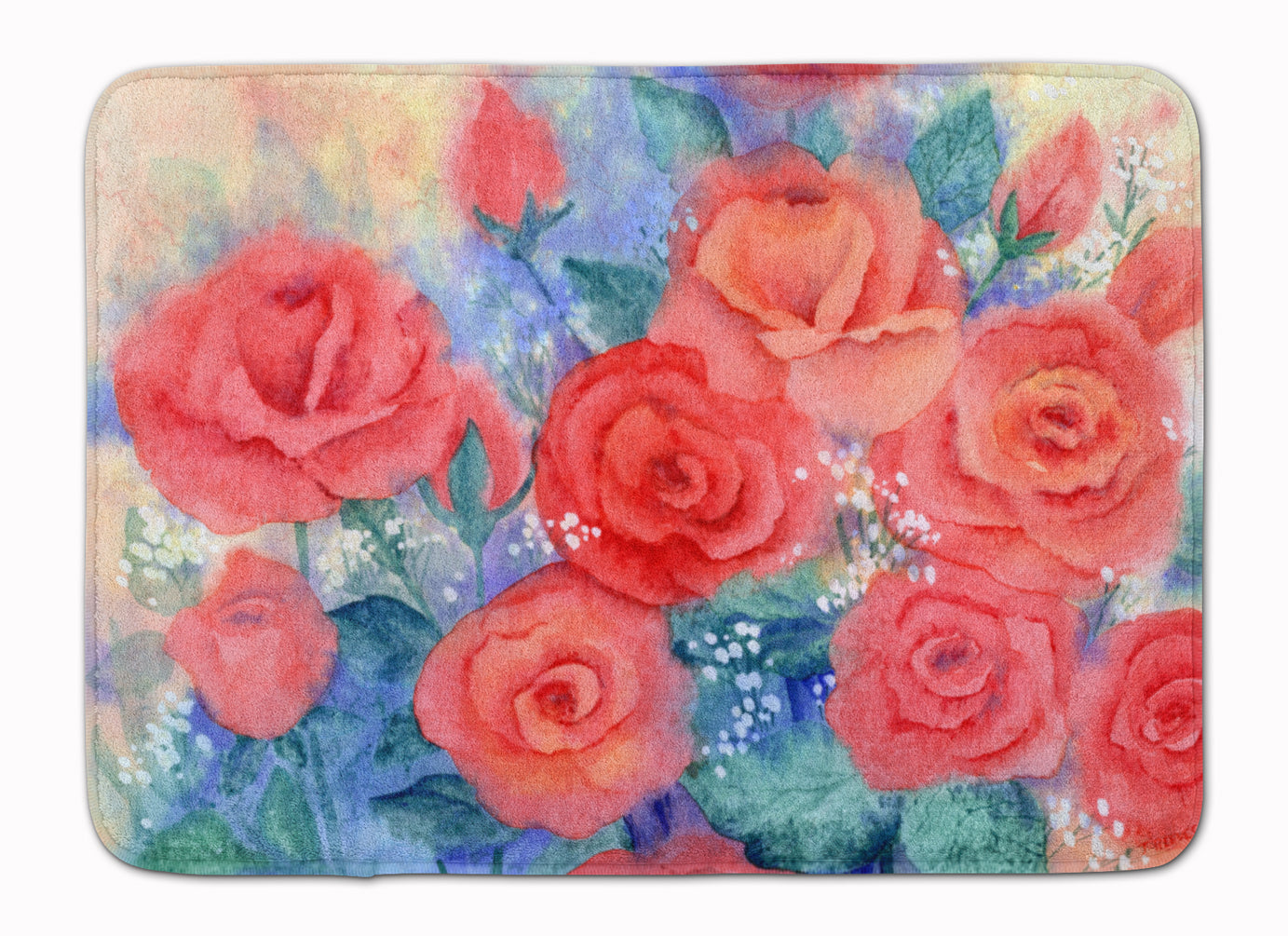 Roses Machine Washable Memory Foam Mat IBD0251RUG - the-store.com