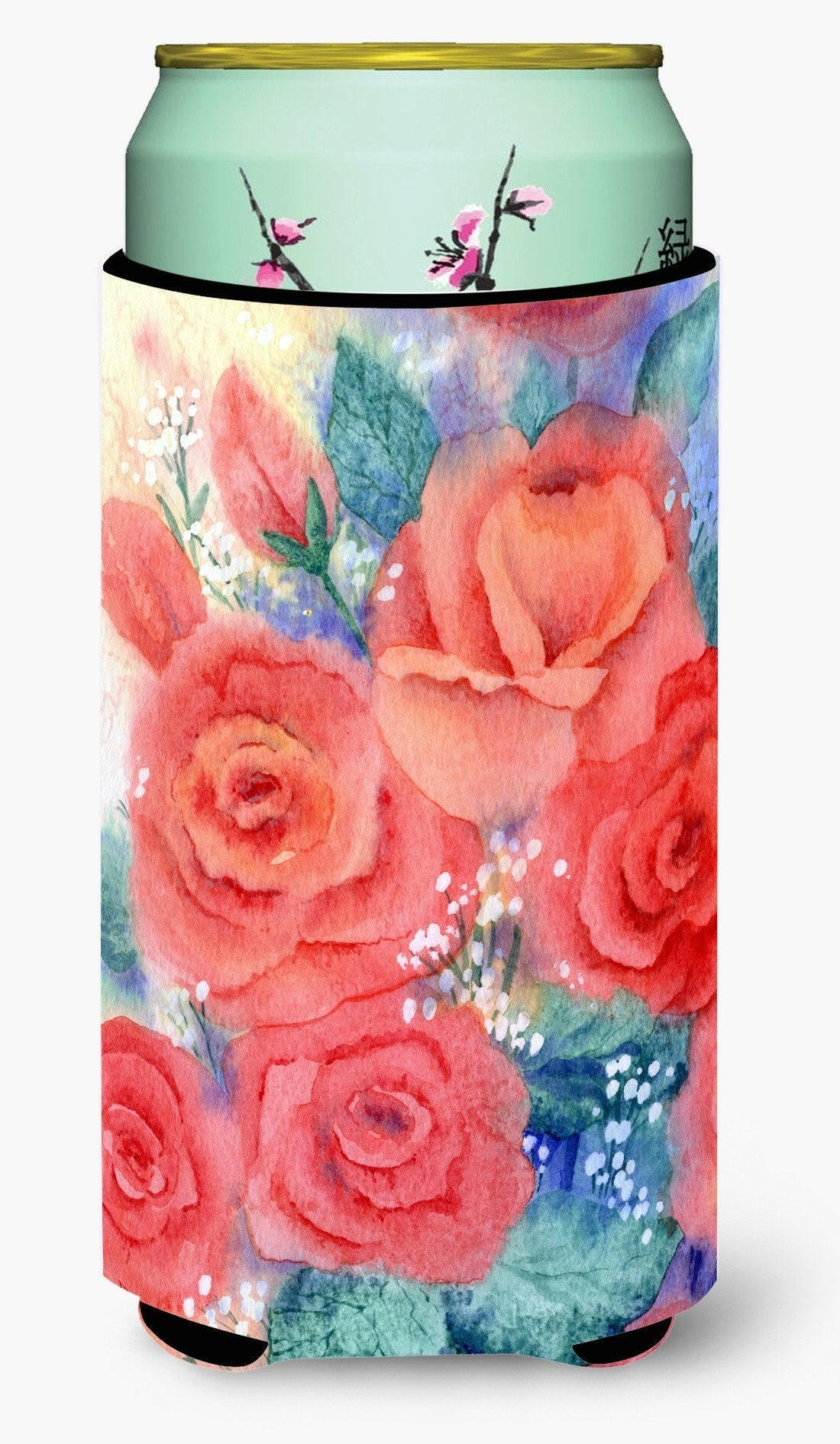 Roses Tall Boy Beverage Insulator Hugger IBD0251TBC by Caroline&#39;s Treasures