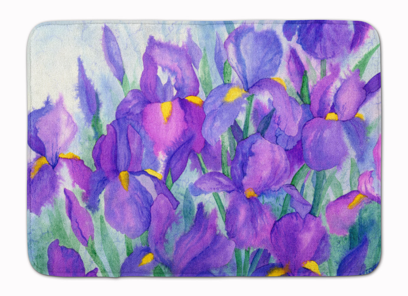 Purple Iris Machine Washable Memory Foam Mat IBD0256RUG - the-store.com