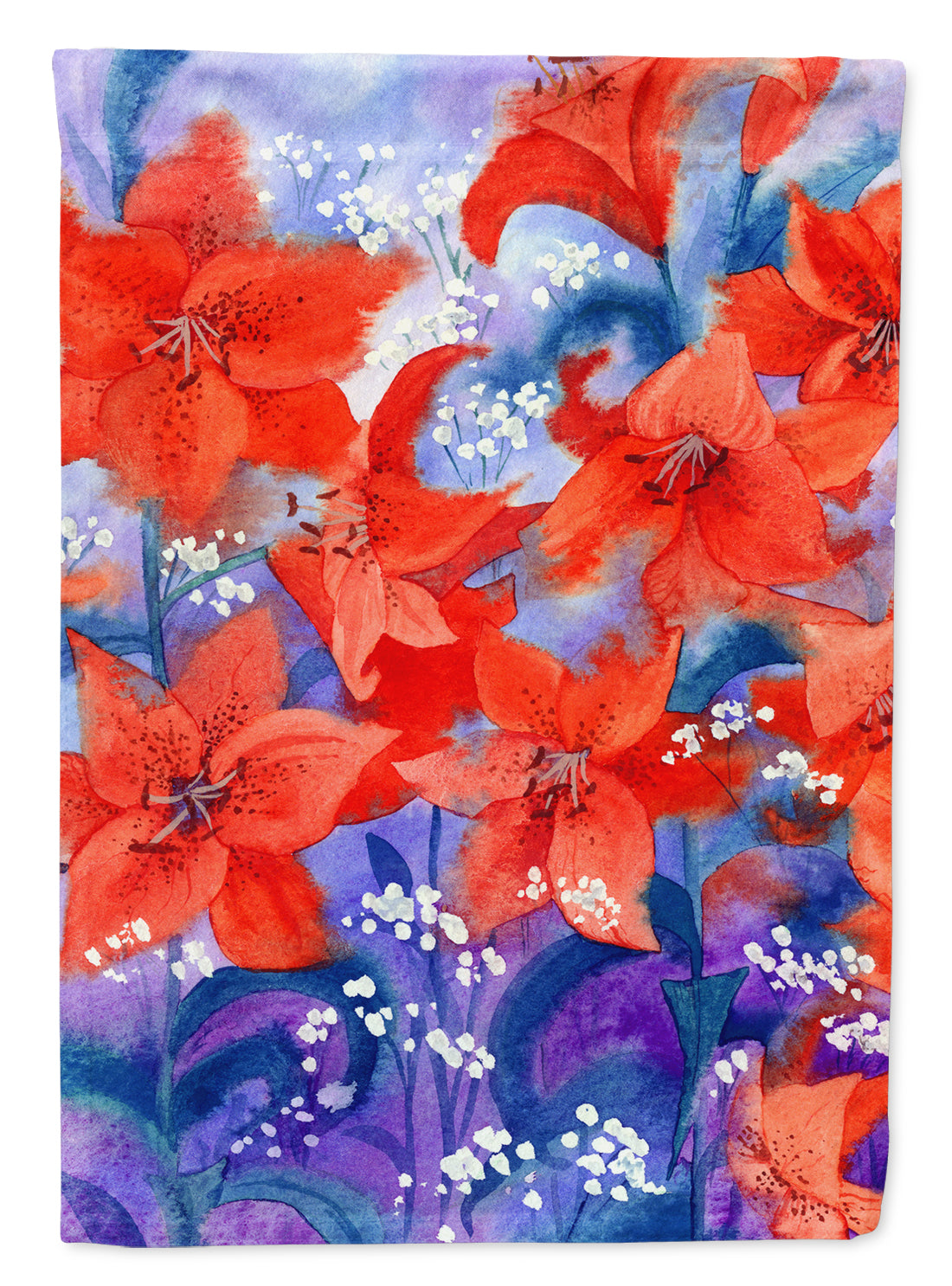 Lillies Flag Canvas House Size IBD0257CHF  the-store.com.